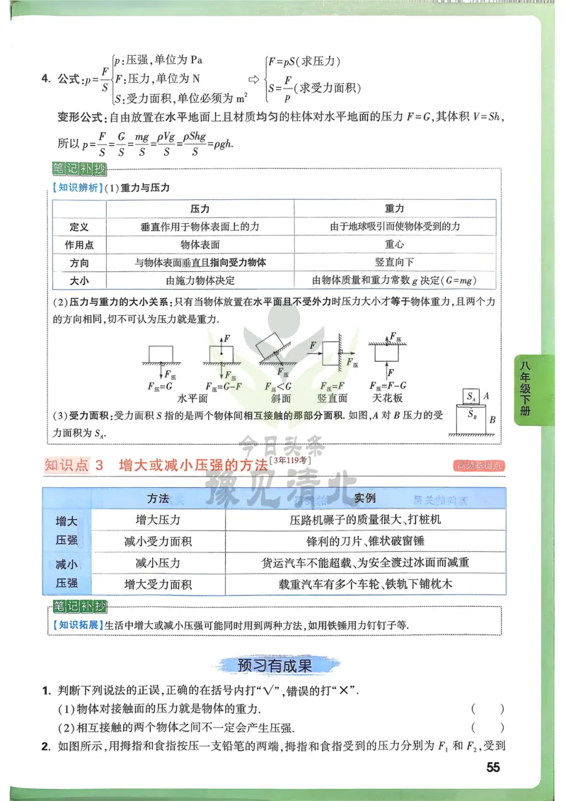 物理高频考点考前突破_万唯中考《初中中考训练方案&middot;2026版(全九科)》