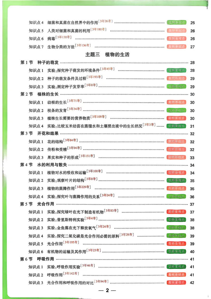 生物_万唯中考《初中中考训练方案&middot;2026版(全九科)》