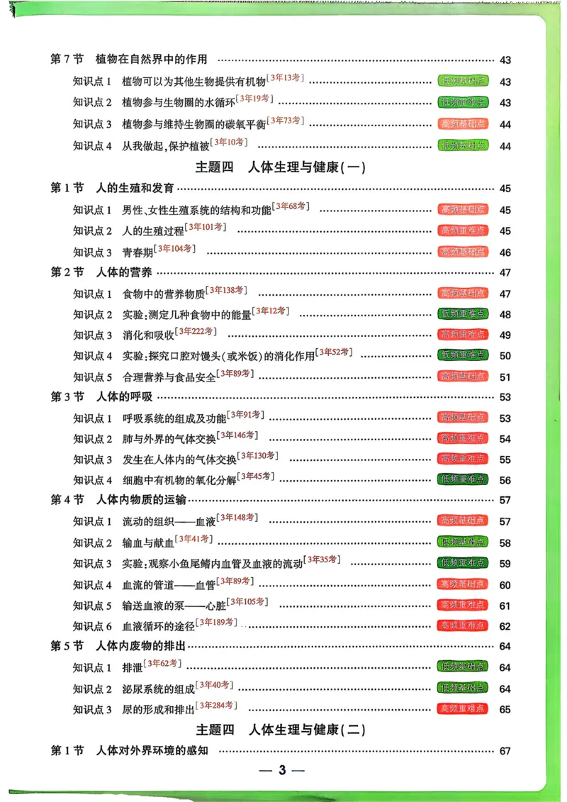 生物_万唯中考《初中中考训练方案&middot;2026版(全九科)》
