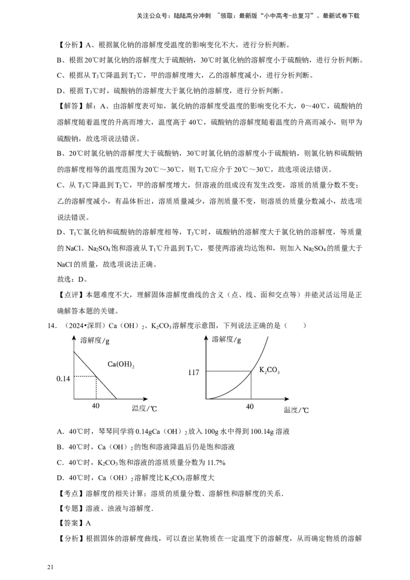 2026年中考化学一轮复习坐标图像题（含解析）_02中考总复习（2026版更新中）_05-化学-中考总复习_2026年中考复习（更新中）_备考2026年中考化学一轮复习--题型专题