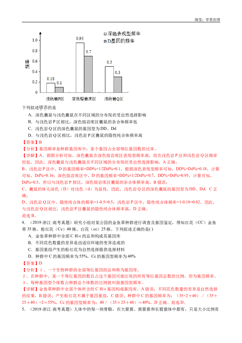 专题14变异、育种与进化-好题汇编十年（2015-2024）高考生物真题分类汇编（全国通用）（解析版）_生物真题汇总_十年（2014-2024）高考生物真题分项汇编（全国通用）