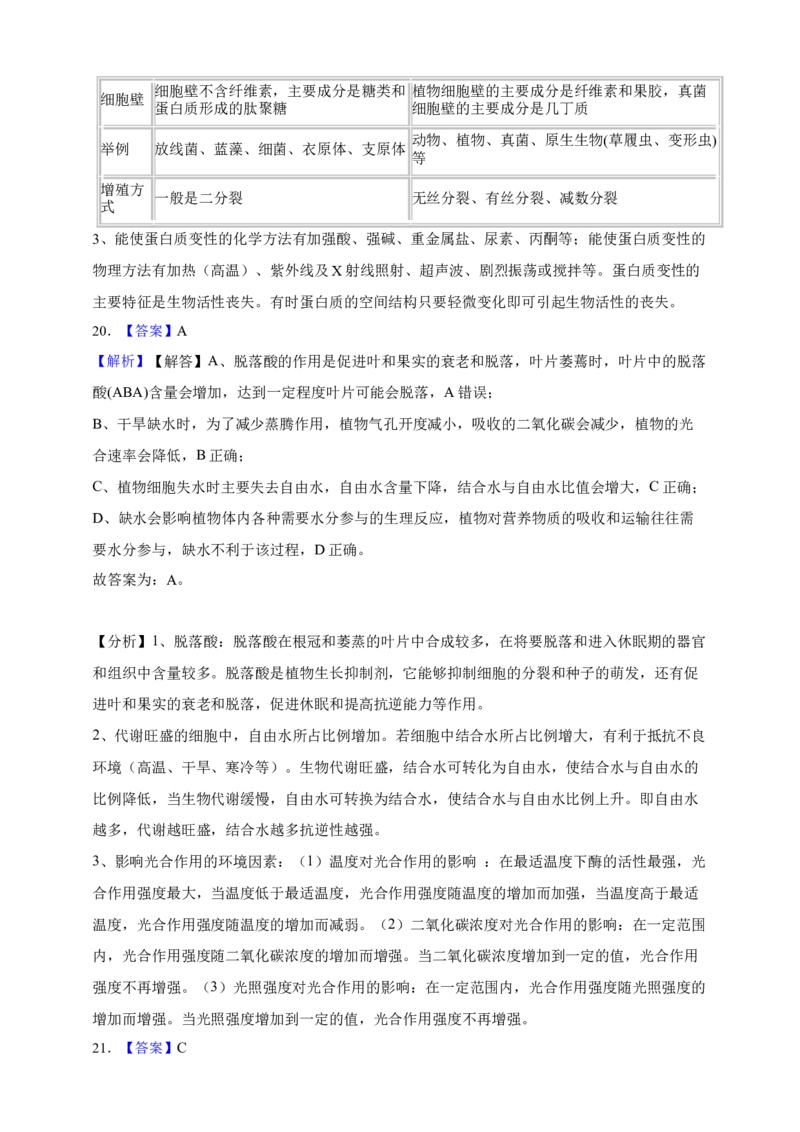专题01细胞的分子组成（答案解析）_生物真题汇总_&radic;近三年（2023-2025）高考生物真题分专项精编_答案解析