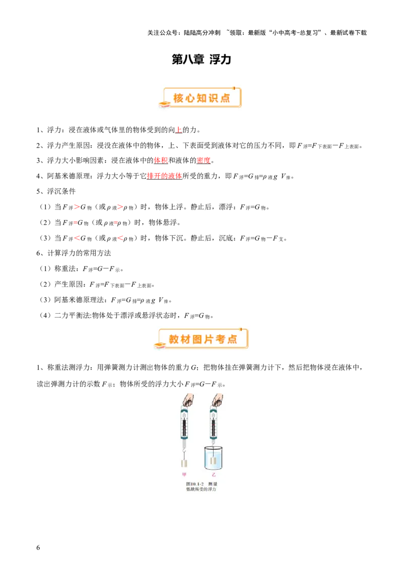 2025年中考物理核心知识点＋教材图片考点（解析版）_02中考总复习（2026版更新中）_04-物理-中考总复习_2025年中考复习资料_2025年中考物理一轮知识梳理