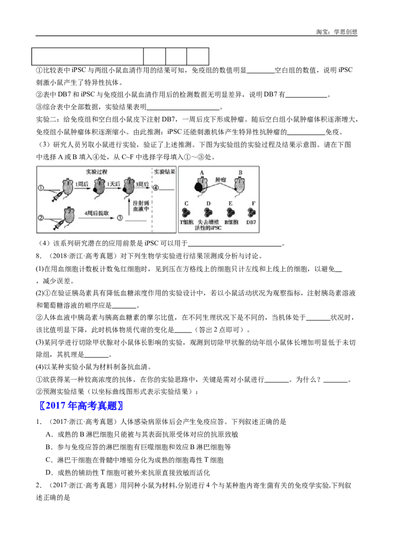 专题20动物生命活动的调节-好题汇编十年（2015-2024）高考生物真题分类汇编（全国通用）（原卷版）_生物真题汇总_十年（2014-2024）高考生物真题分项汇编（全国通用）