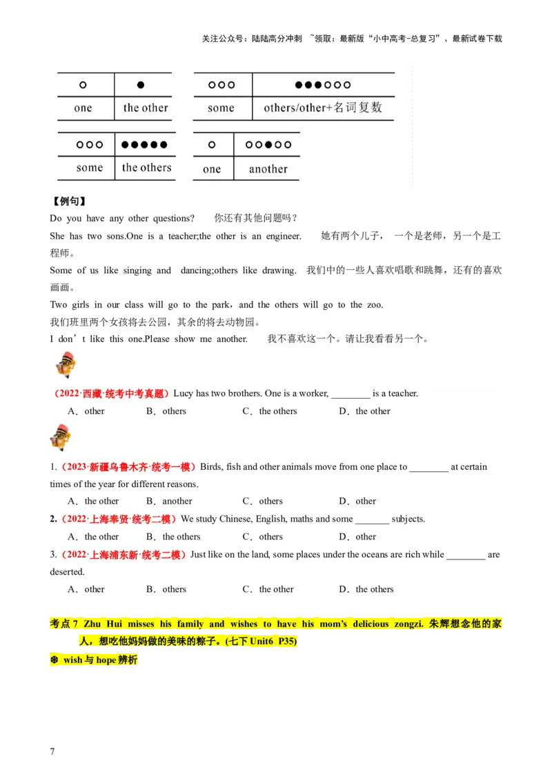 七下Units4-6（讲义）-备战2024年中考英语一轮复习教材梳理（人教版）（学生版）_02中考总复习（2026版更新中）_03-英语-中考总复习_2024年中考复习资料_一轮复习