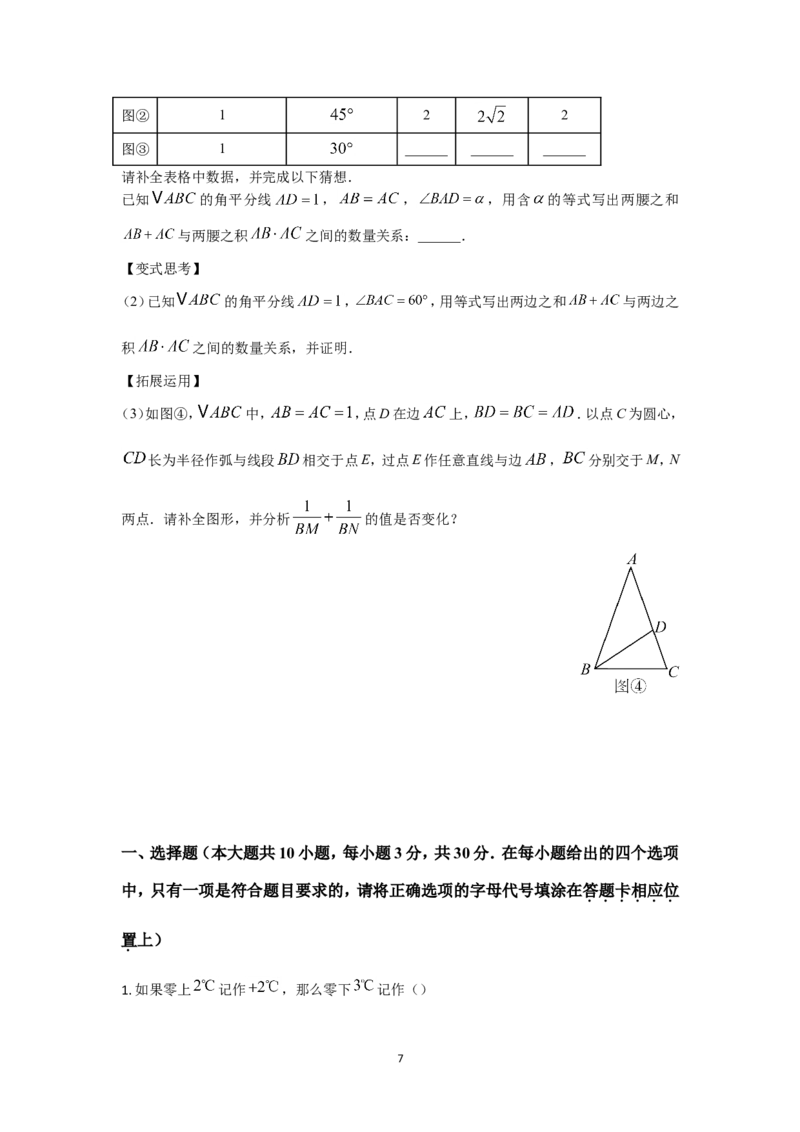 2024年江苏省南通市中考数学试题及解析_江苏省中考_01江苏省13市中考历年真题2008-2025新_、中考全套_江苏省中考历年真题_江苏省中考数学2008-2024
