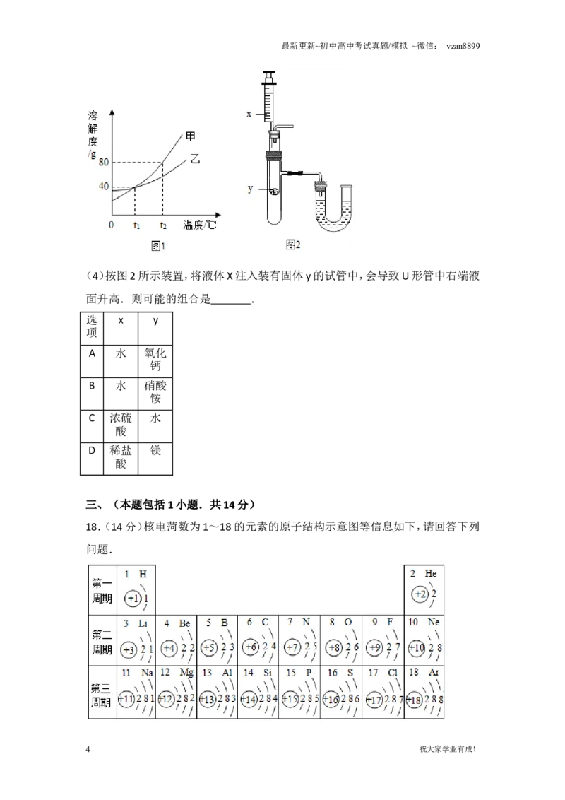 2017年南京中考化学试题及答案_江苏省中考_01江苏省13市中考历年真题2008-2025新_、中考全套_江苏省中考历年真题_南京中考历年真题_05南京中考化学（2008年-2023年）_真题