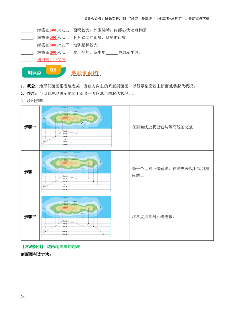 专题01地球和地图-2025年中考地理知识点梳理（挖空版）_02中考总复习（2026版更新中）_09-地理-中考总复习_2025中考地理复习资料_2025年中考地理知识点_挖空版+背诵版