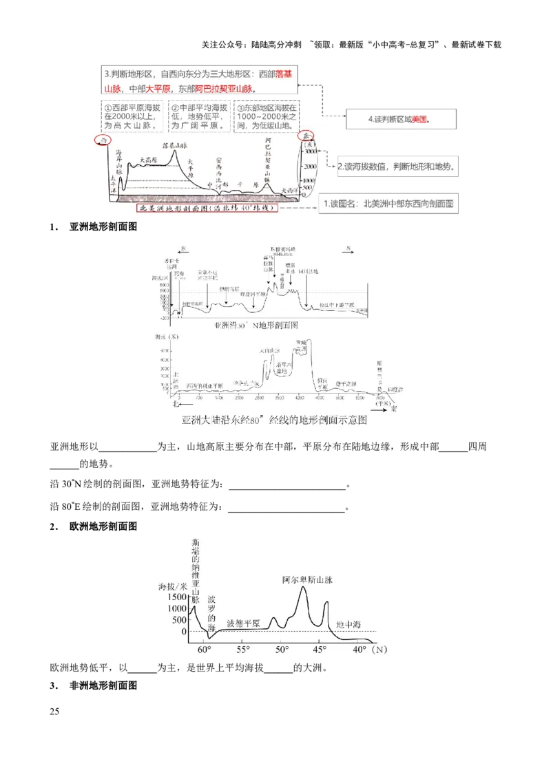 专题01地球和地图-2025年中考地理知识点梳理（挖空版）_02中考总复习（2026版更新中）_09-地理-中考总复习_2025中考地理复习资料_2025年中考地理知识点_挖空版+背诵版