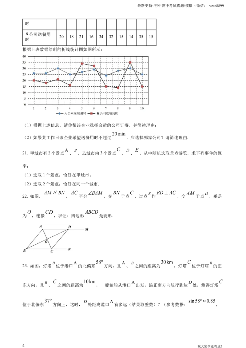 2022年江苏省南京市数学中考真题（原卷版）_江苏省中考_01江苏省13市中考历年真题2008-2025新_、中考全套_江苏省中考历年真题_南京中考历年真题_02南京中考数学（2008年-2024年）_真题
