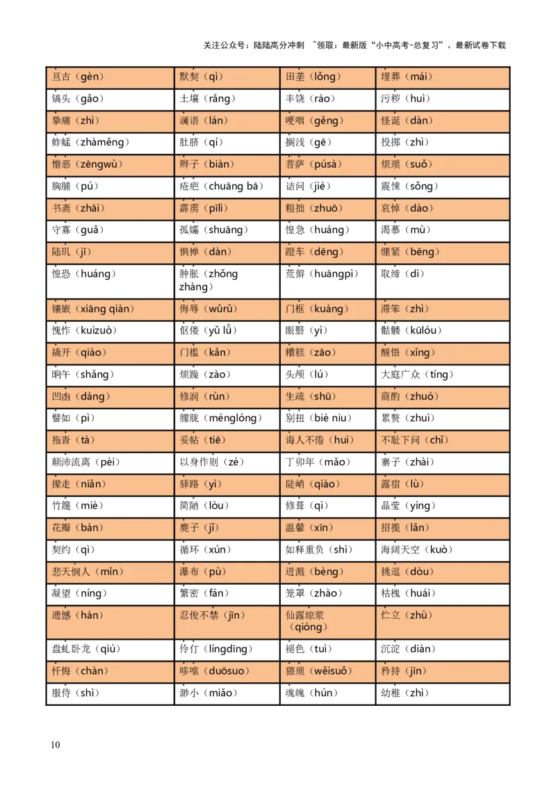 专题01字音、字形、词义（3大常考知识+6册教材梳理+3个易错点）（解析版）_02中考总复习（2026版更新中）_01-语文-中考总复习_2025年中考资料_2025年中考语文一轮复习知识梳理