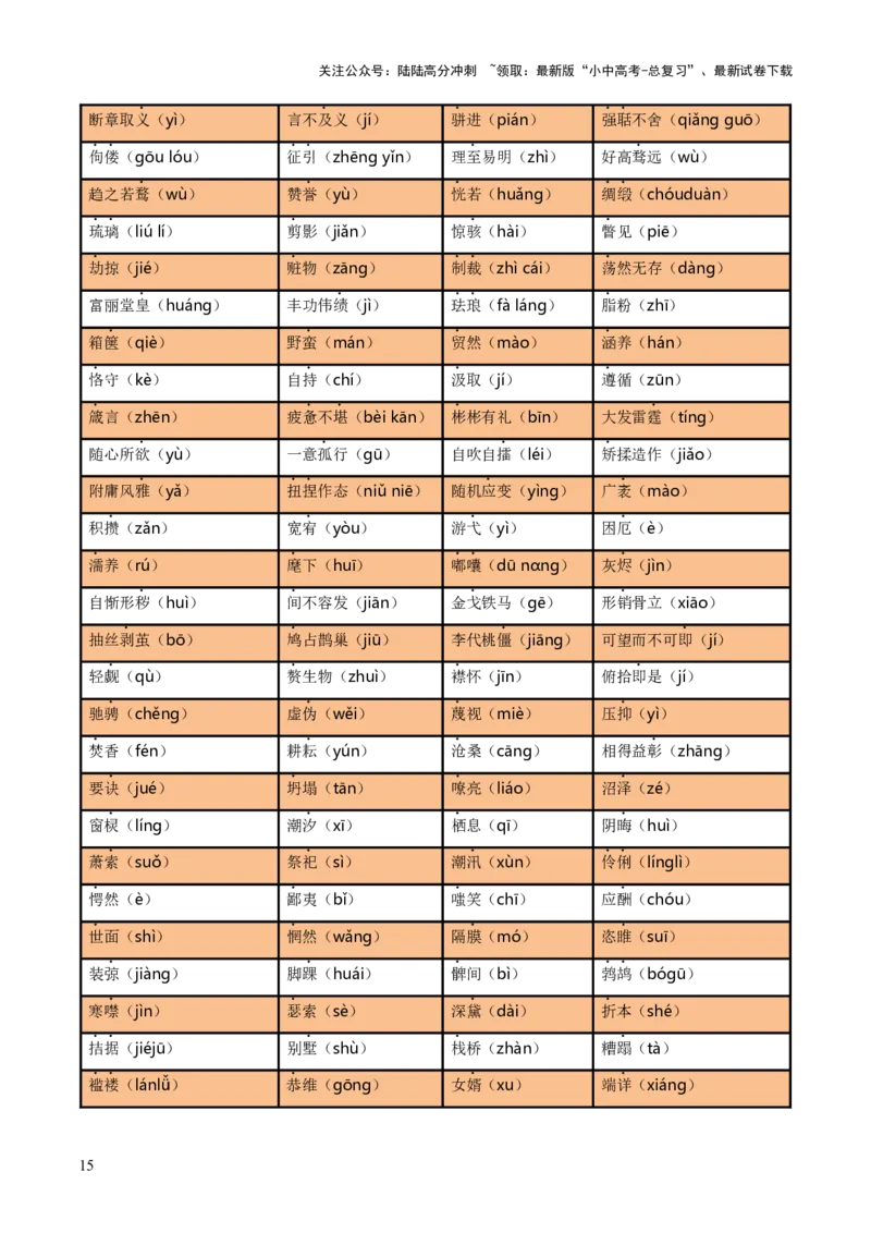 专题01字音、字形、词义（3大常考知识+6册教材梳理+3个易错点）（解析版）_02中考总复习（2026版更新中）_01-语文-中考总复习_2025年中考资料_2025年中考语文一轮复习知识梳理