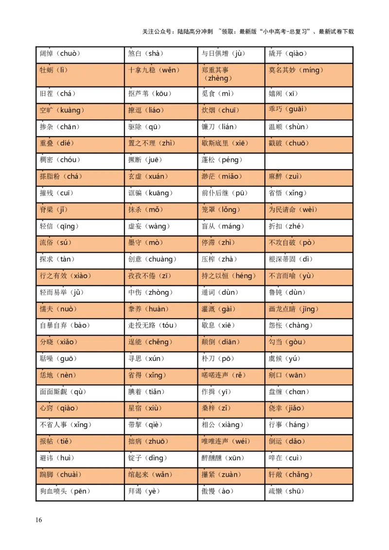 专题01字音、字形、词义（3大常考知识+6册教材梳理+3个易错点）（解析版）_02中考总复习（2026版更新中）_01-语文-中考总复习_2025年中考资料_2025年中考语文一轮复习知识梳理