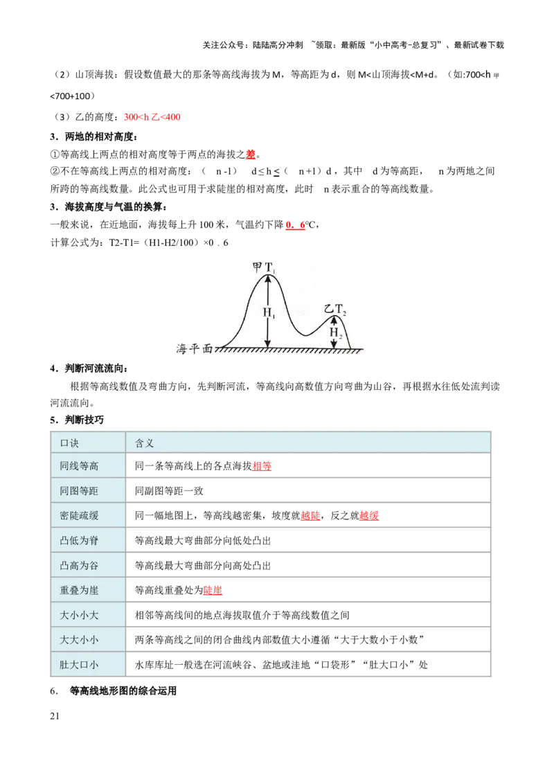 专题01地球和地图-2025年中考地理知识点梳理（背诵版）_02中考总复习（2026版更新中）_09-地理-中考总复习_2025中考地理复习资料_2025年中考地理知识点_挖空版+背诵版