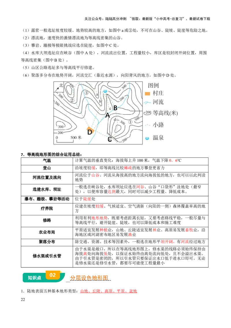 专题01地球和地图-2025年中考地理知识点梳理（背诵版）_02中考总复习（2026版更新中）_09-地理-中考总复习_2025中考地理复习资料_2025年中考地理知识点_挖空版+背诵版