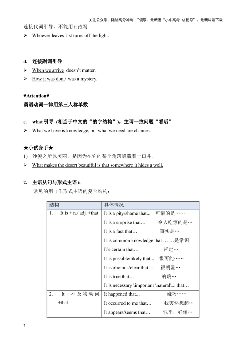 Chapter10名词性从句笔记（全国通用）（原卷版）_02中考总复习（2026版更新中）_03-英语-中考总复习_2024年中考复习资料_专项复习资料_语法宝典备战2024年中考英语语法培优生笔记