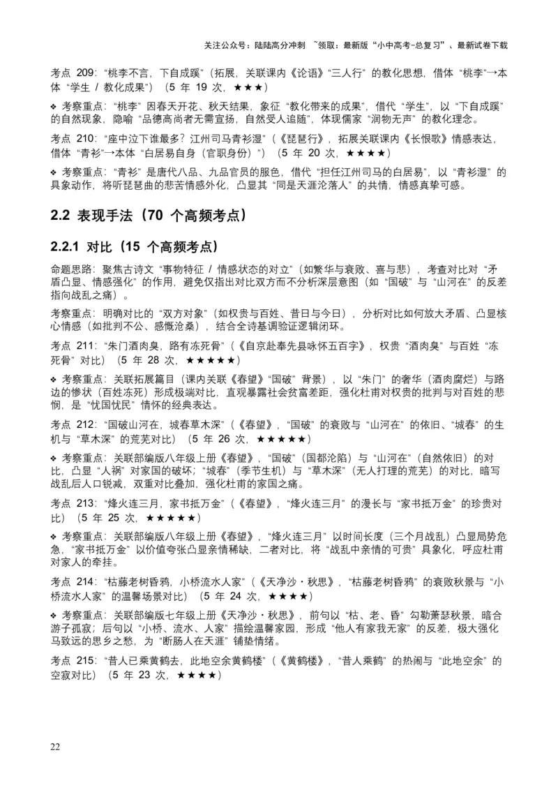 [53889605]近5年全国中考语文古诗文词句赏析（炼字、炼句)300高频考点+100高频易错点_02中考总复习（2026版更新中）_01-语文-中考总复习_2026年中考复习（更新中）