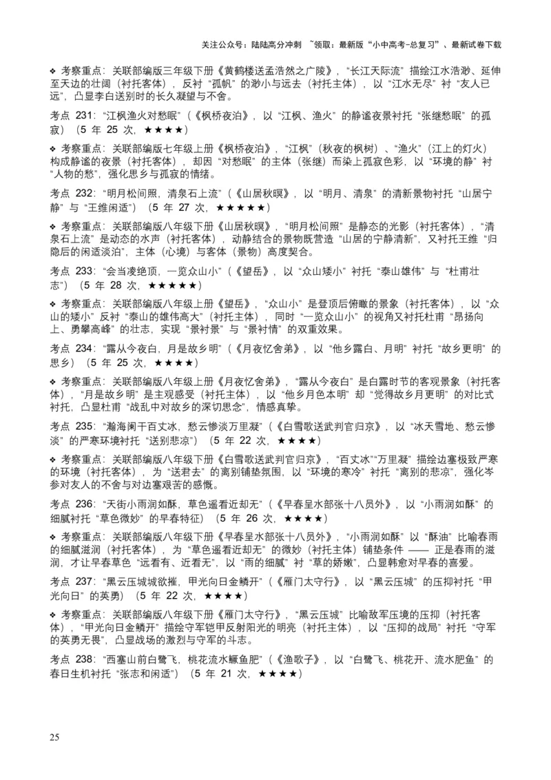 [53889605]近5年全国中考语文古诗文词句赏析（炼字、炼句)300高频考点+100高频易错点_02中考总复习（2026版更新中）_01-语文-中考总复习_2026年中考复习（更新中）