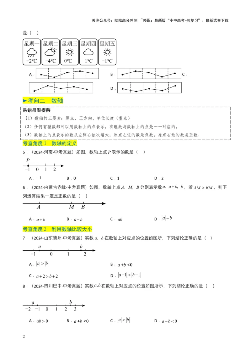 专题01实数及其运算（原卷版）_02中考总复习（2026版更新中）_02-数学-中考总复习_2025中考复习资料_备战2025年中考数学真题题源解密（全国通用）