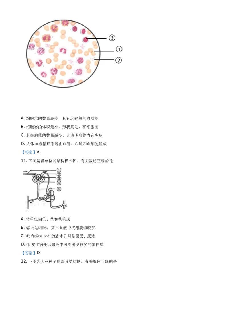2021年江苏省连云港市2021年中考生物试题_江苏省中考_01江苏省13市中考历年真题2008-2025新_、中考全套_江苏省中考历年真题_江苏中考生物(2010年-2024年）