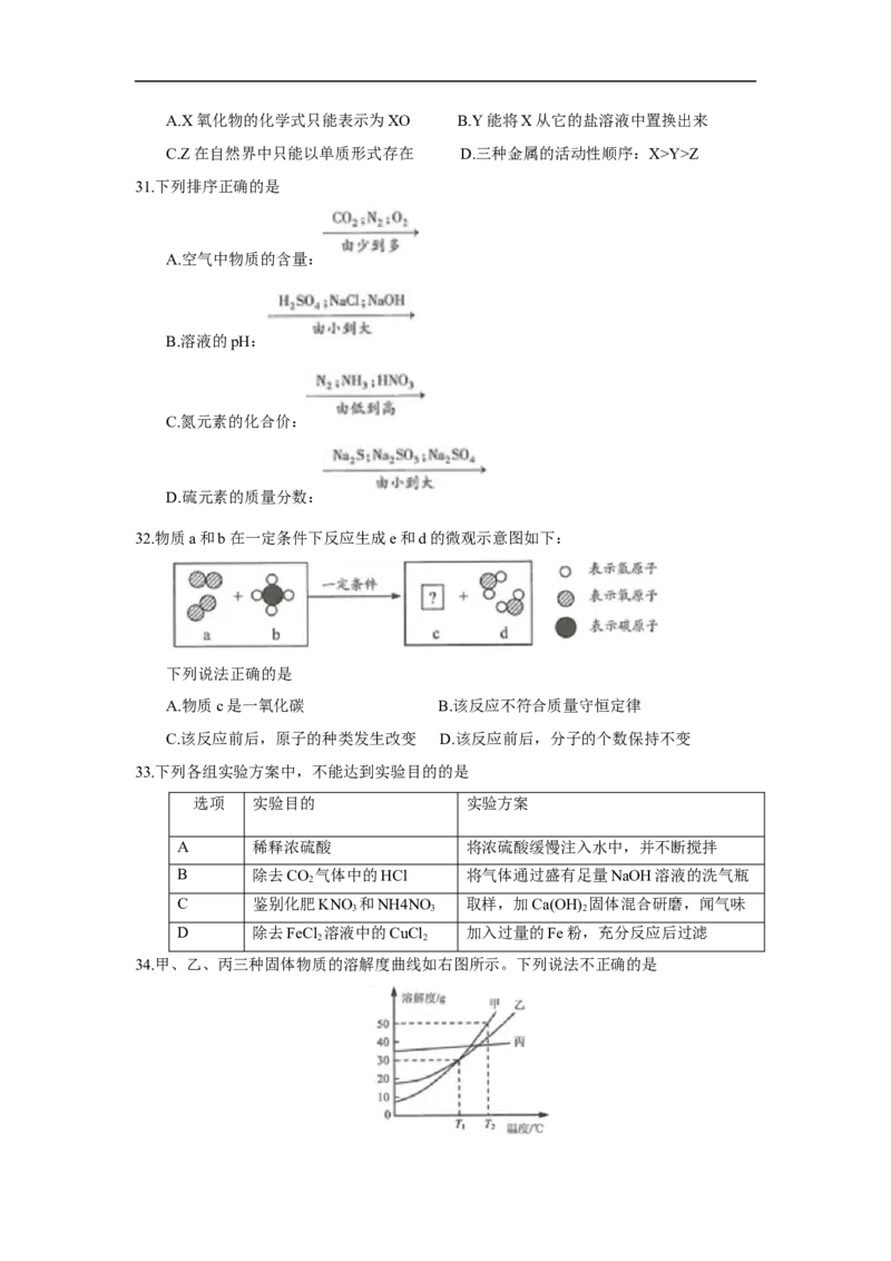 2018江苏连云港化学中考试题及答案_江苏省中考_01江苏省13市中考历年真题2008-2025新_、中考全套_江苏省中考历年真题_江苏省中考化学2008-2024