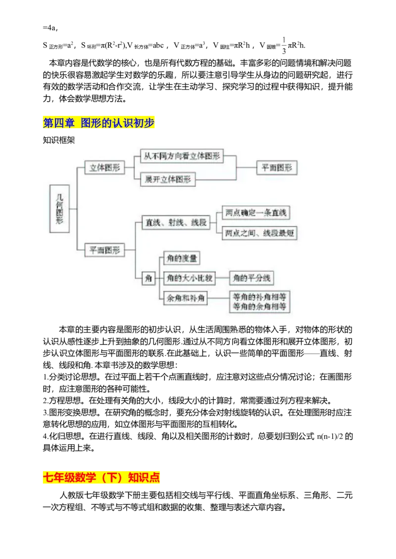 初中数学知识点归纳汇总_江苏省中考_01江苏省13市中考历年真题2008-2025新_、中考全套_10初中各科知识点归纳汇总