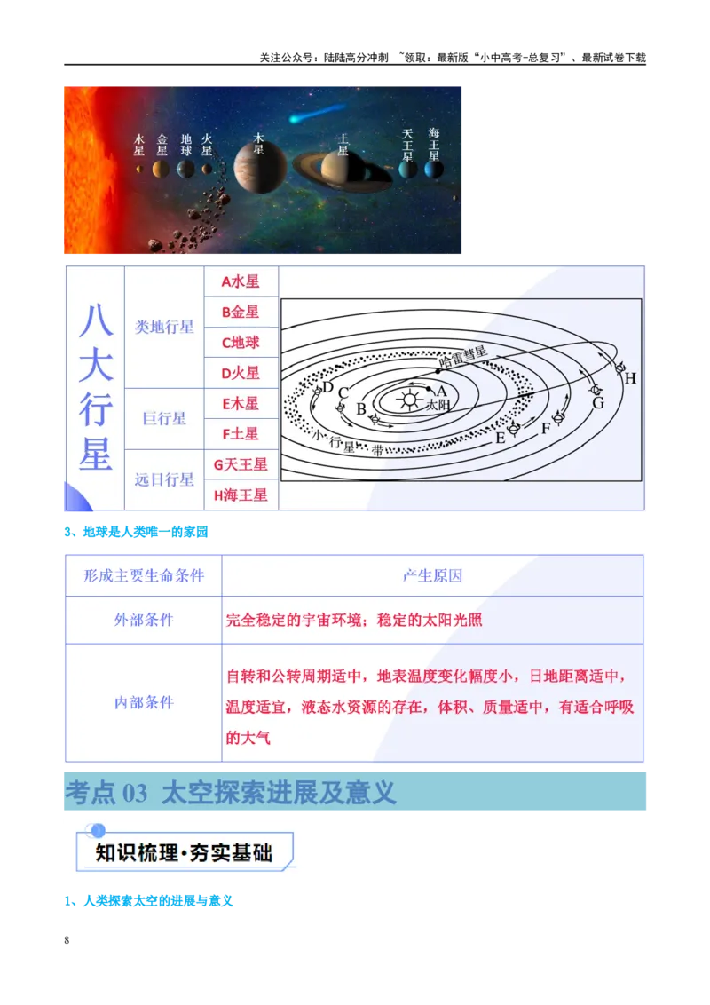 专题01地球和地球仪（讲义）（原卷版）_02中考总复习（2026版更新中）_09-地理-中考总复习_2024年中考复习资料_一轮复习_❤2024年中考地理一轮复习讲练测（全国通用）_配套讲义