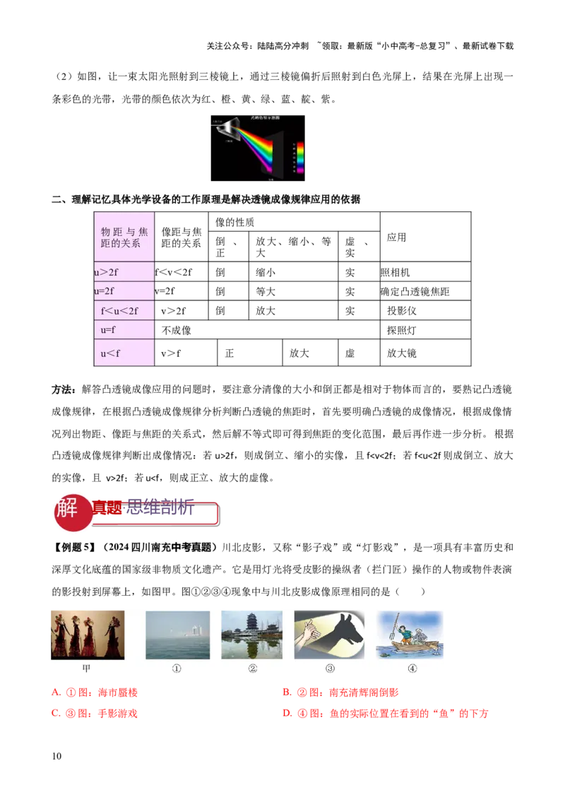 专题01声与光四类重点问题（解析版）_02中考总复习（2026版更新中）_04-物理-中考总复习_2025年中考复习资料_2025年中考物理答题方法模板