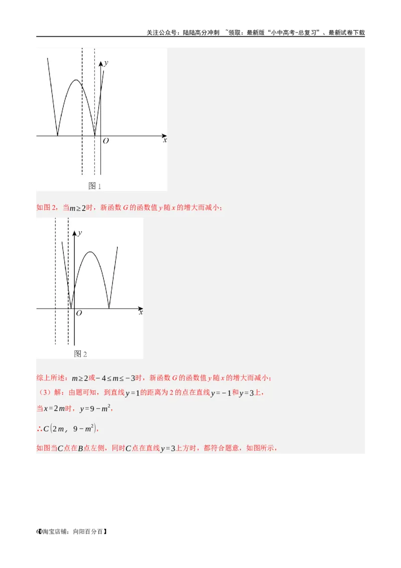 ❤重难点04二次函数中的平移、翻折、对称、旋转、折叠问题（解析版）_02中考总复习（2026版更新中）_02-数学-中考总复习_2024年中考复习资料_一轮复习资料_重难点突破_解析版