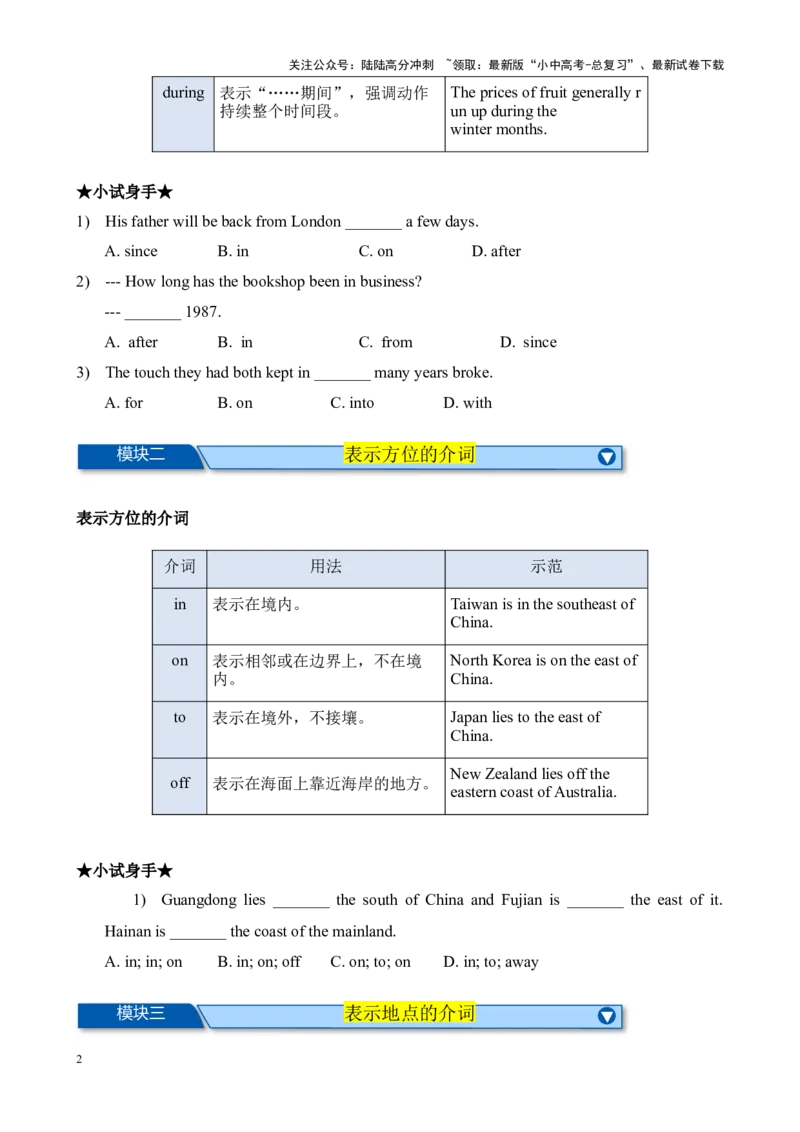 Chapter8介词笔记（全国通用）（原卷版）_02中考总复习（2026版更新中）_03-英语-中考总复习_2024年中考复习资料_专项复习资料_语法宝典备战2024年中考英语语法培优生笔记
