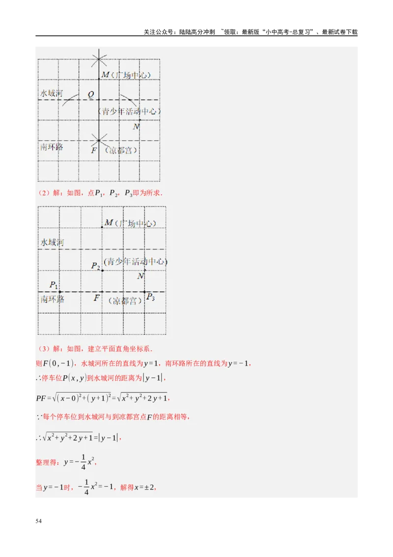 ❤重难点16尺规作图在压轴题中的应用（7种题型归类）（解析版）_02中考总复习（2026版更新中）_02-数学-中考总复习_2024年中考复习资料_一轮复习资料_重难点突破_解析版