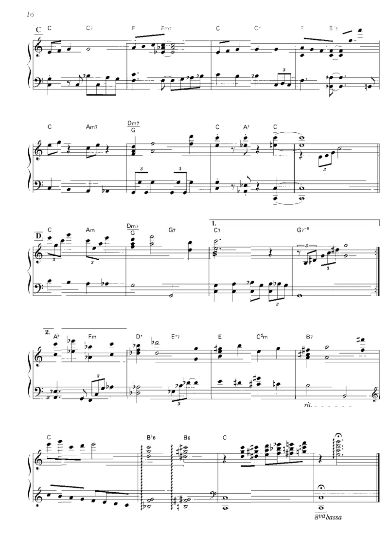 圣诞钢琴独奏曲_一万首著名钢琴曲谱哈农贝多芬合集视频教学电子版高清无水印可打印_06影视钢琴谱合集_影视主题曲钢琴谱