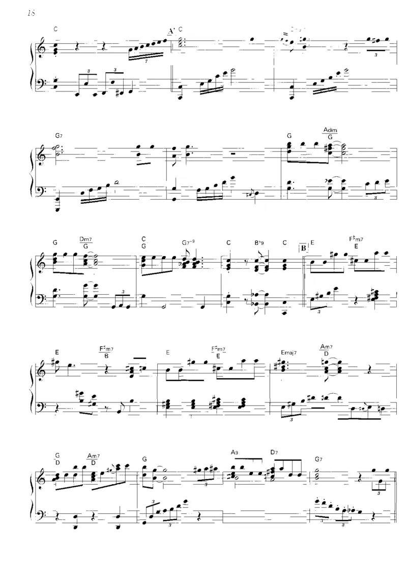 圣诞钢琴独奏曲_一万首著名钢琴曲谱哈农贝多芬合集视频教学电子版高清无水印可打印_06影视钢琴谱合集_影视主题曲钢琴谱