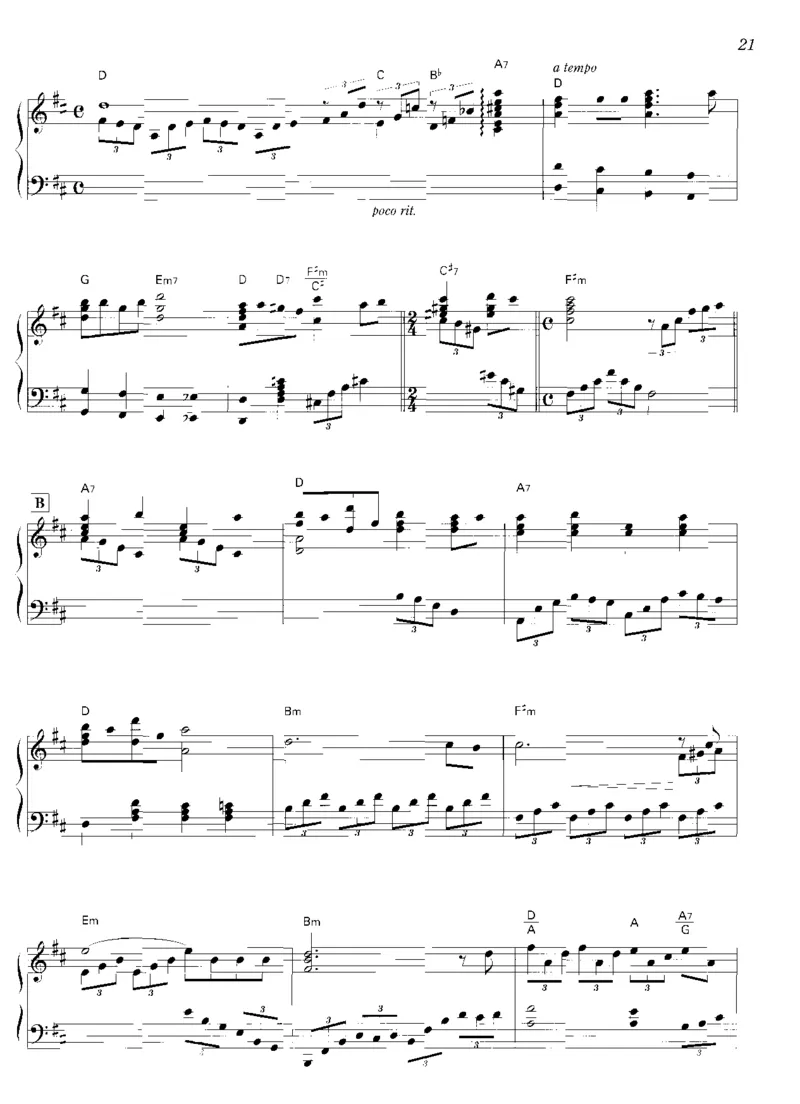 圣诞钢琴独奏曲_一万首著名钢琴曲谱哈农贝多芬合集视频教学电子版高清无水印可打印_06影视钢琴谱合集_影视主题曲钢琴谱