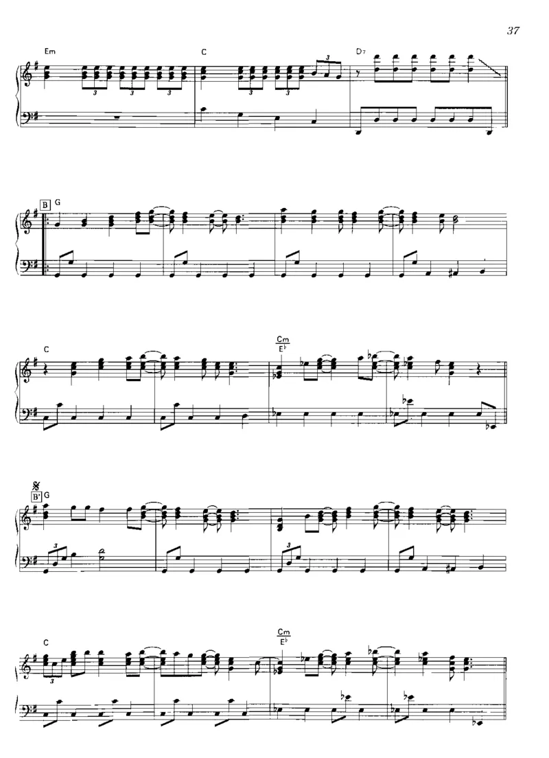 圣诞钢琴独奏曲_一万首著名钢琴曲谱哈农贝多芬合集视频教学电子版高清无水印可打印_06影视钢琴谱合集_影视主题曲钢琴谱