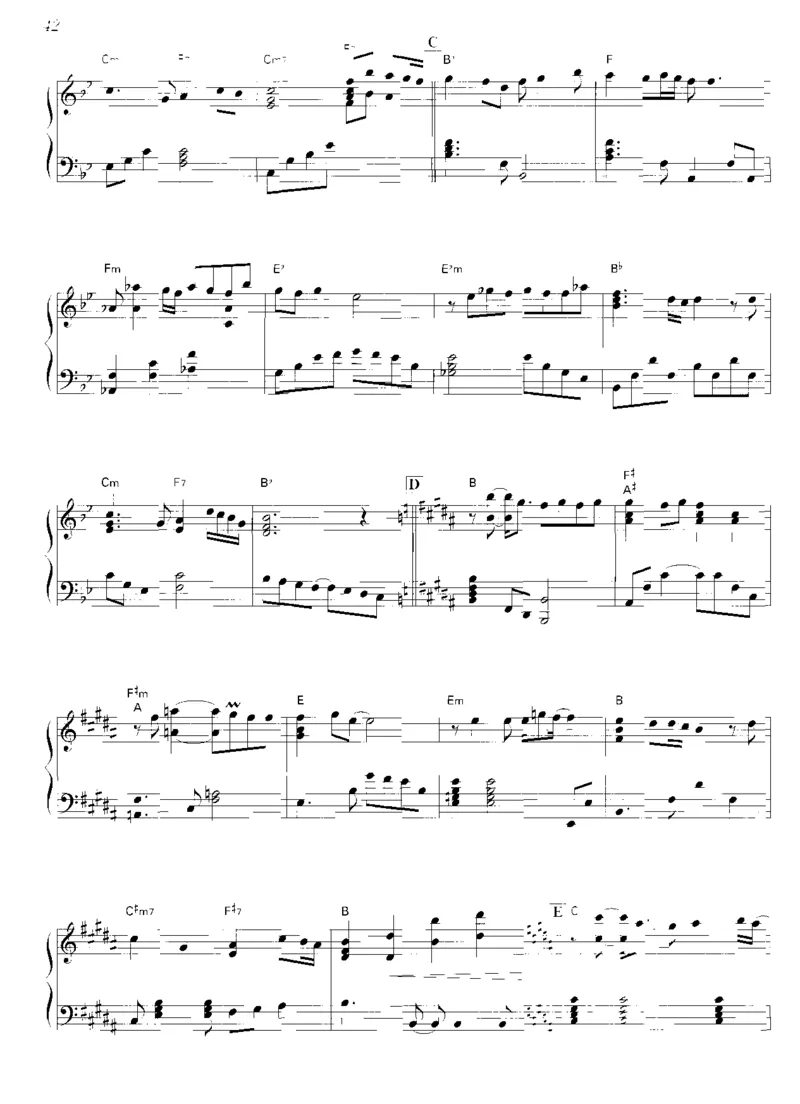 圣诞钢琴独奏曲_一万首著名钢琴曲谱哈农贝多芬合集视频教学电子版高清无水印可打印_06影视钢琴谱合集_影视主题曲钢琴谱