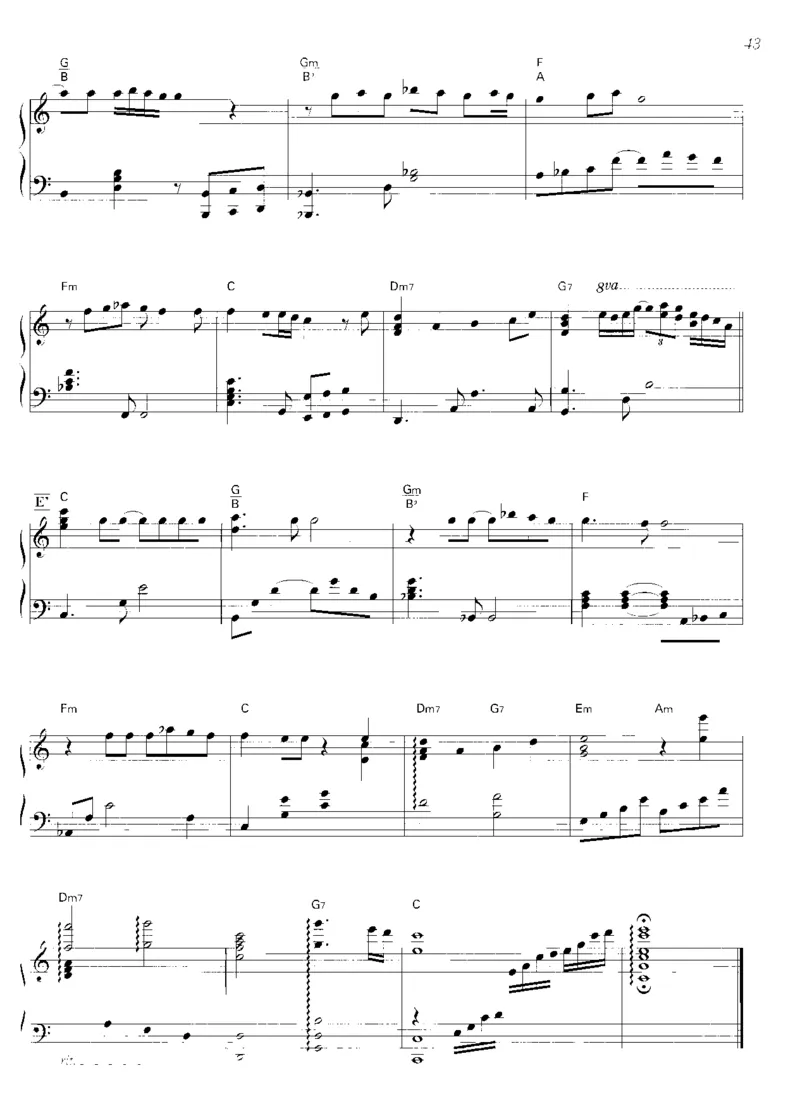 圣诞钢琴独奏曲_一万首著名钢琴曲谱哈农贝多芬合集视频教学电子版高清无水印可打印_06影视钢琴谱合集_影视主题曲钢琴谱