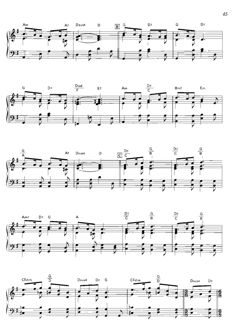 圣诞钢琴独奏曲_一万首著名钢琴曲谱哈农贝多芬合集视频教学电子版高清无水印可打印_06影视钢琴谱合集_影视主题曲钢琴谱