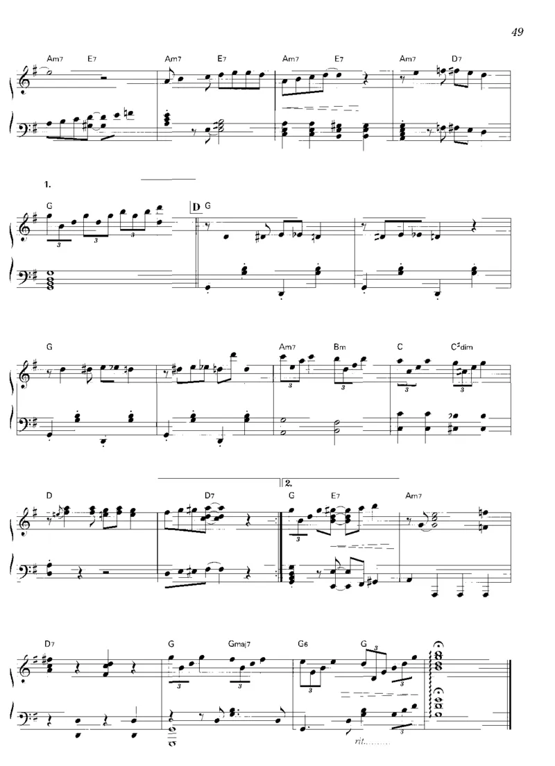 圣诞钢琴独奏曲_一万首著名钢琴曲谱哈农贝多芬合集视频教学电子版高清无水印可打印_06影视钢琴谱合集_影视主题曲钢琴谱