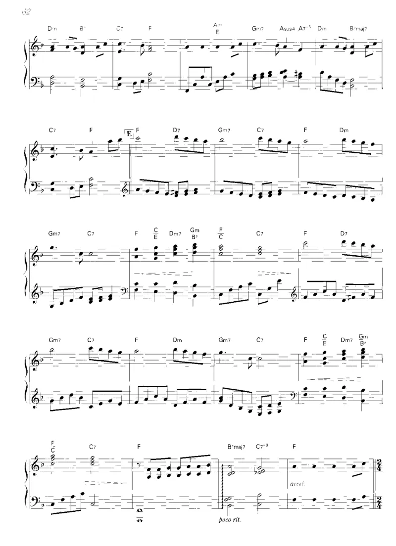 圣诞钢琴独奏曲_一万首著名钢琴曲谱哈农贝多芬合集视频教学电子版高清无水印可打印_06影视钢琴谱合集_影视主题曲钢琴谱