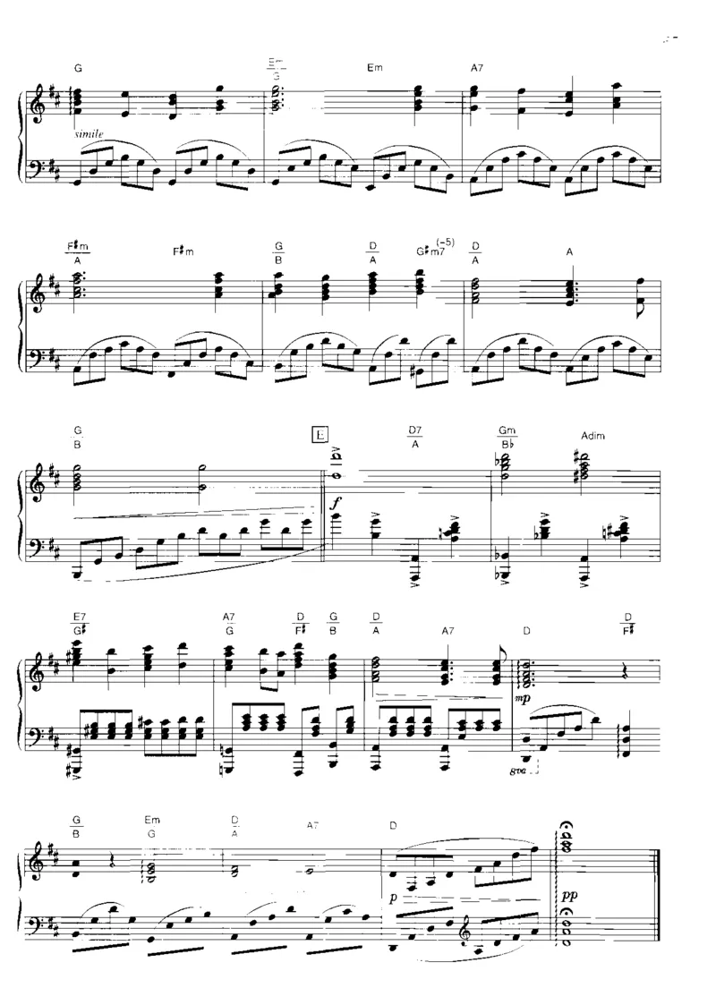 圣诞钢琴独奏曲_一万首著名钢琴曲谱哈农贝多芬合集视频教学电子版高清无水印可打印_06影视钢琴谱合集_影视主题曲钢琴谱