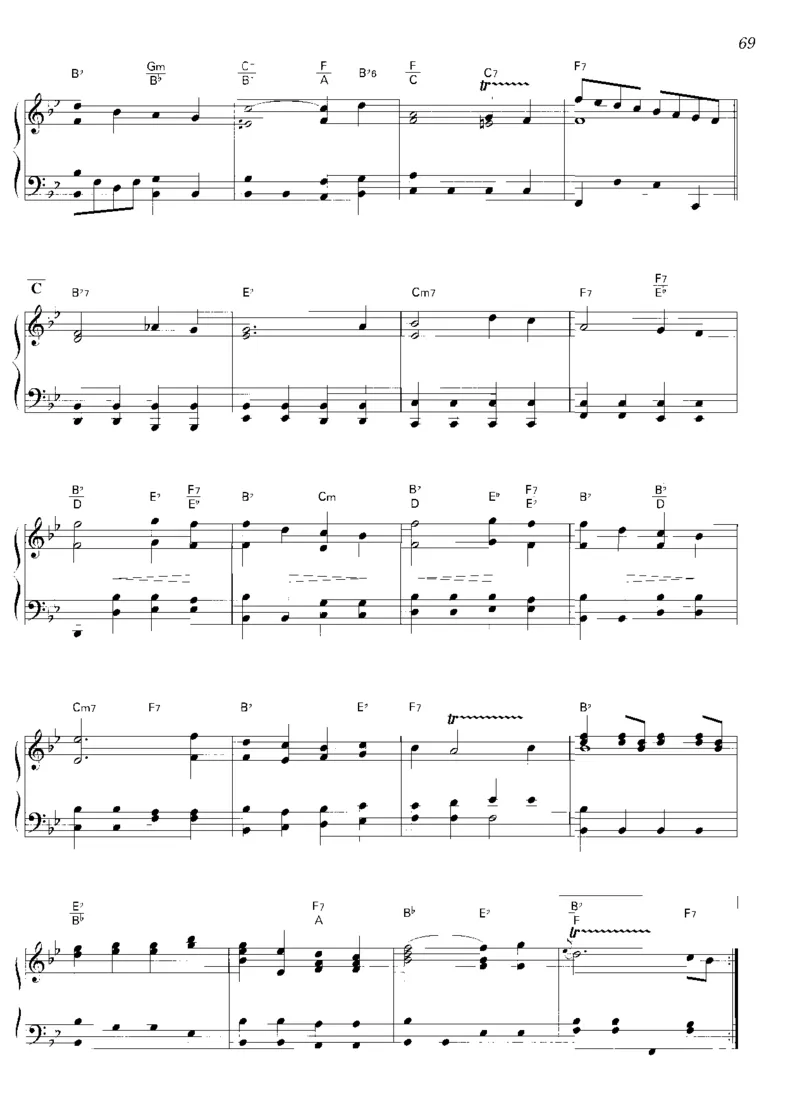 圣诞钢琴独奏曲_一万首著名钢琴曲谱哈农贝多芬合集视频教学电子版高清无水印可打印_06影视钢琴谱合集_影视主题曲钢琴谱