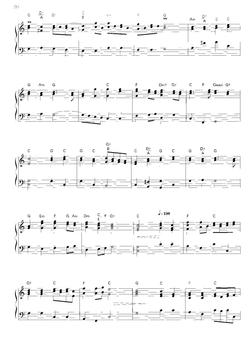 圣诞钢琴独奏曲_一万首著名钢琴曲谱哈农贝多芬合集视频教学电子版高清无水印可打印_06影视钢琴谱合集_影视主题曲钢琴谱