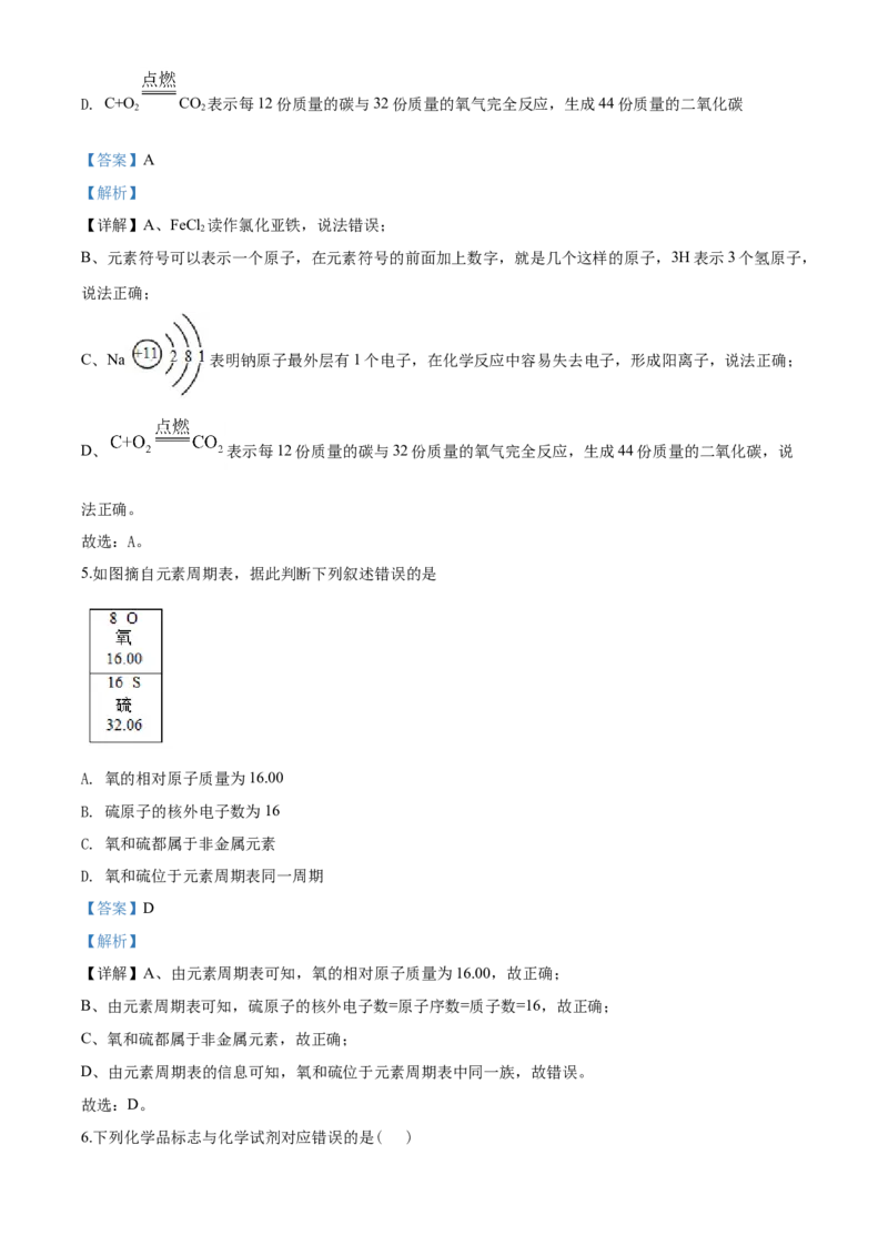 2020江苏连云港化学中考试题及答案_江苏省中考_01江苏省13市中考历年真题2008-2025新_、中考全套_江苏省中考历年真题_江苏省中考化学2008-2024