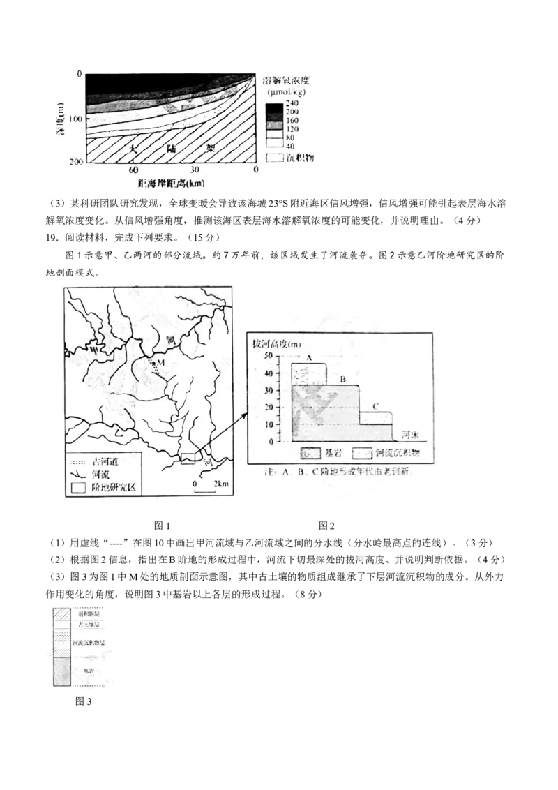 2025年高考山东卷地理高考真题（无答案）_2025全国各省高考真题+答案_24、山东卷（物理、政治、化学、历史、生物、地理）_参考版本2