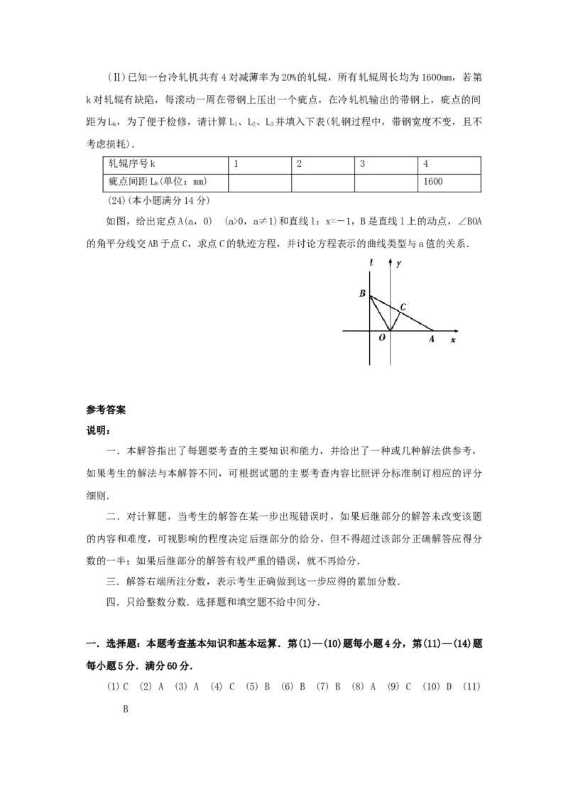 1999年河南高考文科数学真题及答案_全国卷+地方卷_2.数学_1.数学高考真题试卷_1990-2007年各地高考历年真题_河南