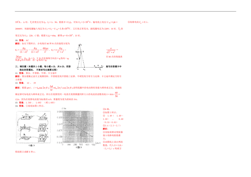 2009年海南高考物理试题及答案_全国卷+地方卷_4.物理_1.物理高考真题试卷_2008-2020年_地方卷_海南高考物理08-20_A3word版_PDF版（赠送）