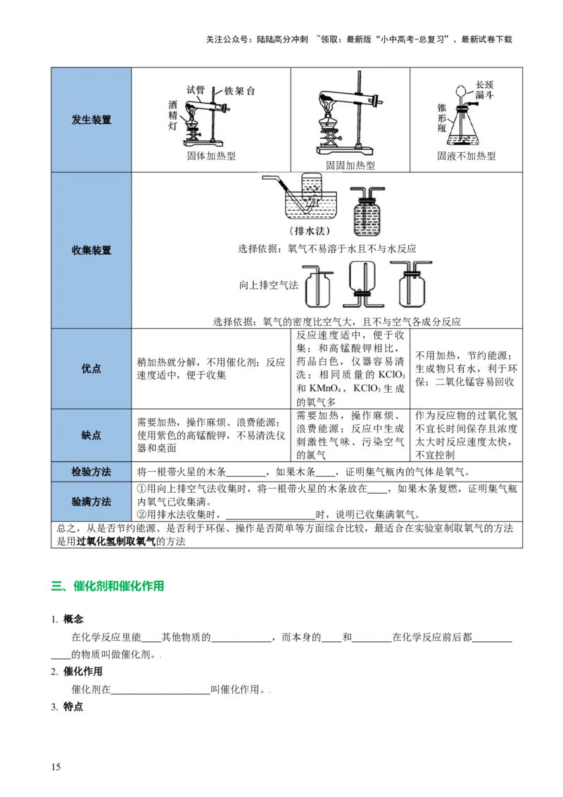 专题03空气氧气（讲义）（原卷版）_02中考总复习（2026版更新中）_05-化学-中考总复习_2024年中考复习资料_一轮复习资料_2024年中考化学一轮复习讲练测（全国通用）