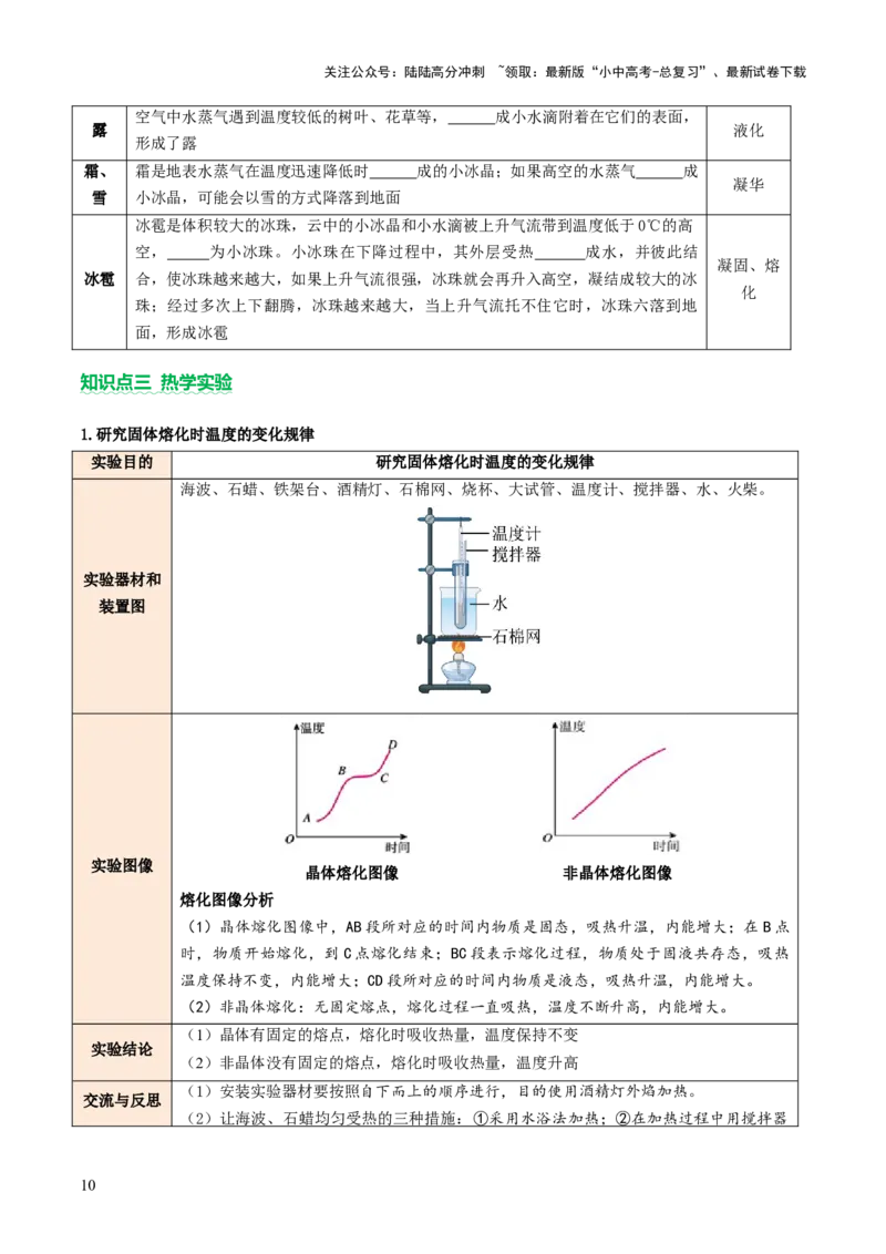 专题02热学（讲练）（原卷版）_02中考总复习（2026版更新中）_04-物理-中考总复习_2025年中考复习资料_2025中考二轮课件ppt+讲义+练习物理_讲义+练习