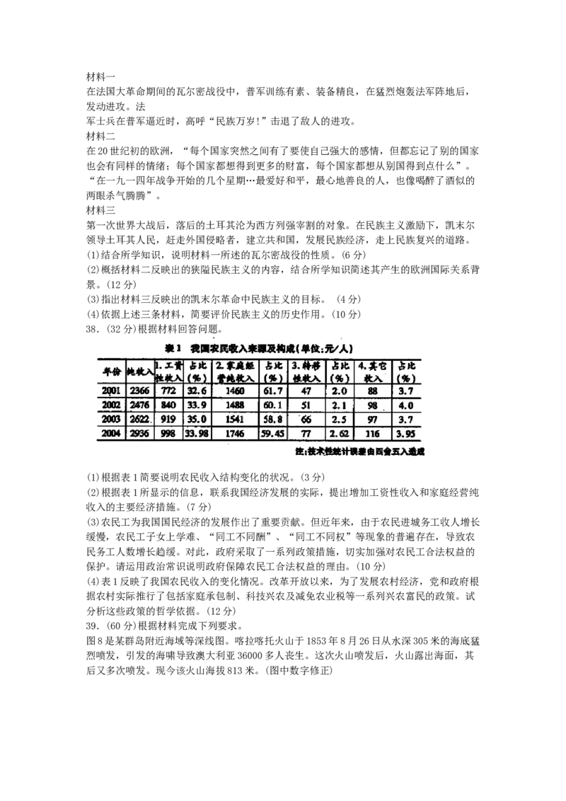 2005年河北高考文科综合真题及答案_全国卷+地方卷_7.历史_1.历史高考真题试卷_1990-2007年各地高考历年真题_2001-2007年各地文综历年真题_河北